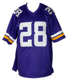 Adrian Peterson Signed Purple Custom Pro Style Football Jersey JSA ITP