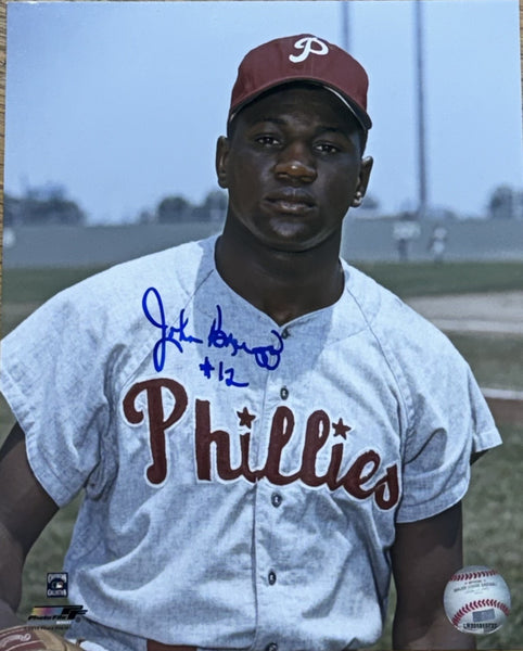 JOHNNY BRIGGS Signed 8x10 Photo #2 - Philadelphia Phillies Outfielder - AUTO