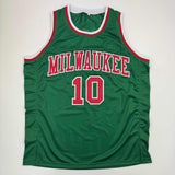 Autographed/Signed Bob Dandridge Milwaukee Green Basketball Jersey JSA COA