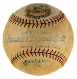 Babe Ruth Lou Gehrig Mantle Signed 1928 Yankees Team Signed AL Baseball JSA LOA