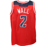 John Wall Autographed/Signed Pro Style Red Jersey JSA 43544