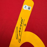Autographed/Signed Andres Iniesta Spain Red World Cup Jersey Beckett BAS COA