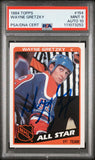 Oilers Wayne Gretzky Signed 1984 Topps #154 Card Graded 9 Auto Grade 10 PSA Slab