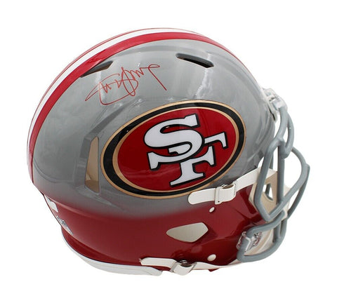 Steve Young Signed San Francisco 49ers Speed Authentic Custom Gray/Red Helmet