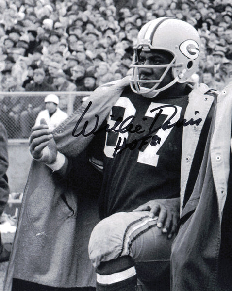 Willie Davis Autographed 8x10 Photo Green Bay Packers "HOF 81" SKU #245958