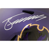 Zay Flowers Autographed/Signed Baltimore Ravens F/S Helmet 24 Alt Beckett 51157