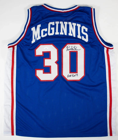 George McGinnis "HOF 2017" Signed Philidelphia 76ers Jersey (JSA COA)