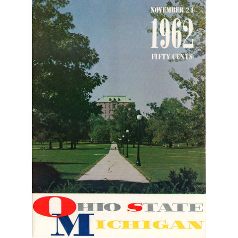 Ohio State Buckeyes vs Michigan Wolverines 11/24/1962 Gameday Magazine 59316