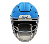 AJ Brown Signed Tennessee Titans Speed Flex Authentic Blue/Red Fade NFL Helmet