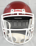 Bob Stoops Signed Oklahoma Sooners F/S Speed Helmet - Beckett W Holo *Smeared