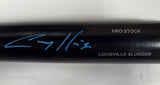 Brewers AARON ASHBY Signed Louisville Slugger Black Bat AUTO - BAS