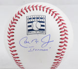 Cal Ripken Jr Autographed Rawlings HOF OML Baseball w/Ironman - Fanatics *Blue