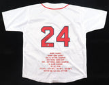 Manny Ramirez Signed Boston Red Sox Career Highlight Stat Jersey (Beckett) OF/DH