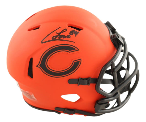 Colston Loveland Signed Chicago Bears Rave Mini Speed Helmet BAS