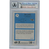 Ray Lewis Autographed 2009 Philadelphia #20 Slabbed Trading Card Beckett 50005