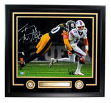 T.J. Watt Autographed 16x20 Photo Pittsburgh Steelers Framed Beckett 197400