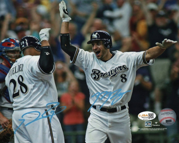 RYAN BRAUN / PRINCE FIELDER - Milwaukee Brewers - Signed 8x10 Photo #1 AUTO JSA