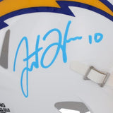 Autographed Justin Herbert Los Angeles Chargers Mini Helmet Item#13376107 COA