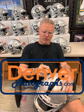 Howie Long Autographed Las Vegas Raiders Authentic Helmet Beckett Witness 55249
