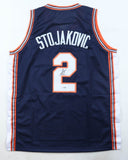 Andrej Stojakovic Signed Illinois Jersey (JSA) Fighting Illini Shooting Guard