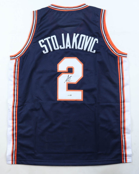 Andrej Stojakovic Signed Illinois Jersey (JSA) Fighting Illini Shooting Guard