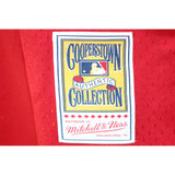 Johnny Bench Signed Cincinnati Reds Mitchell&Ness Red Jersey XL Fanatics 50947