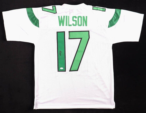 Garrett Wilson Signed New York Jet White Jersey (JSA) Ex-Ohio State Receiver