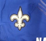 Saints Jahri Evans Autographed Blue Nike Game Issued Jersey Pro Bowl Beckett E95