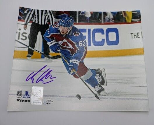 Artturi Lehkonen Autographed Avs 8x10 Action Shot LSM COA