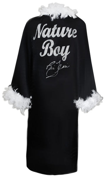 Ric Flair Signed Nature Boy Black Wrestling Full Length Robe - (JSA COA)