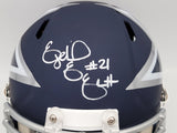 EZEKIEL ELLIOTT AUTOGRAPHED COWBOYS AMP BLUE FULL SIZE HELMET BECKETT QR 203006