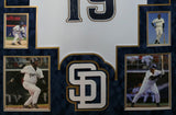 FRAMED IN SUEDE SAN DIEGO PADRES TONY GWYNN SIGNED JERSEY MOUNTED MEMORIES COA