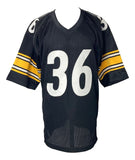 Jerome Bettis Pittsburgh Signed Black Football Jersey BAS