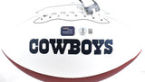 Danny White Autographed Dallas Cowboys Logo Football - Beckett W Hologram *Black