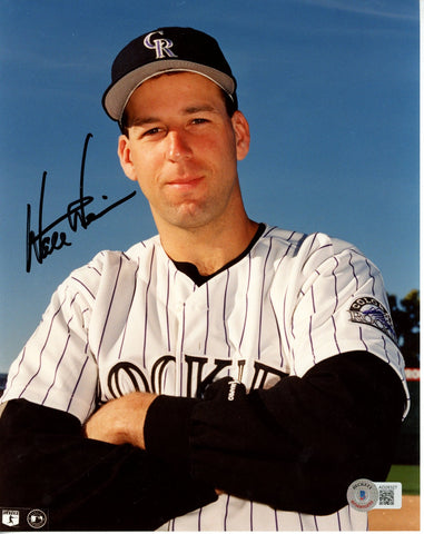 Walt Weiss Autographed/Signed Colorado Rockies 8x10 Photo Beckett 55861