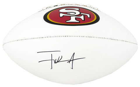 Frank Gore Signed San Francisco 49ers Logo Franklin White Football -SCHWARTZ COA
