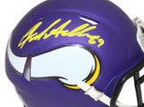 Jared Allen Autographed Minnesota Vikings Speed Mini Helmet Beckett 39489