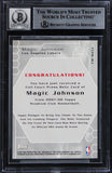 Lakers Magic Johnson Signed 2007 Stadium Club Auto 10 Card #MJ 464/499 BAS Slab