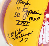 Washington Redskins Quarterback Legends 5x Autographed Helmet -- JSA LOA