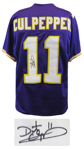 Daunte Culpepper (VIKINGS) Signed Purple T/B Custom Football Jersey - (SS COA)