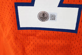 Karl Mecklenburg Autographed Denver Broncos WIilson Orange Jersey Beckett COA