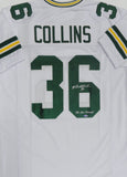 Packers NICK COLLINS Signed White Custom Replica Jersey AUTO w/ SB XLV CHAMP JSA