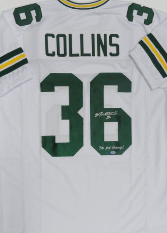 Packers NICK COLLINS Signed White Custom Replica Jersey AUTO w/ SB XLV CHAMP JSA