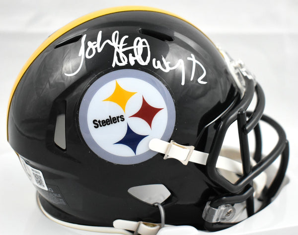 John Stallworth Autographed Pittsburgh Steelers Speed Mini Helmet - Beckett Holo