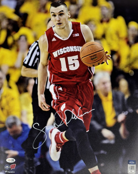 SAM DEKKER Signed 16x20 Photo #2 - Wisconsin Badgers AUTO - BAS