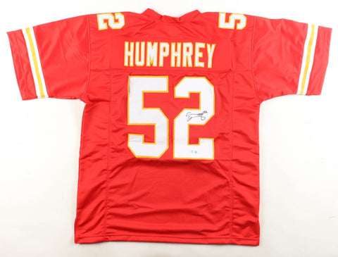 Creed Humphrey Signed Kansas City Chiefs Jersey (Beckett) 2xSuper Bowl Champion