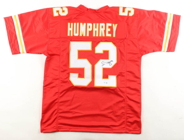 Creed Humphrey Signed Kansas City Chiefs Jersey (Beckett) 2xSuper Bowl Champion