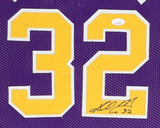 Karl Malone Signed Utah Jazz 34"x 42" Framed Jersey (JSA) 2xNBA MVP/ 14xAll Star