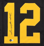 Terry Bradshaw Pittsburgh Signed Alternate Black Football Jersey BAS