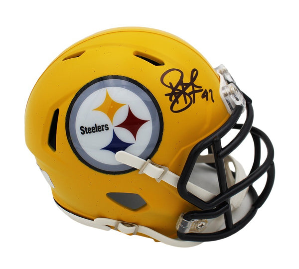 Troy Polamalu Signed Pittsburgh Steelers Speed Custom NFL Mini Helmet